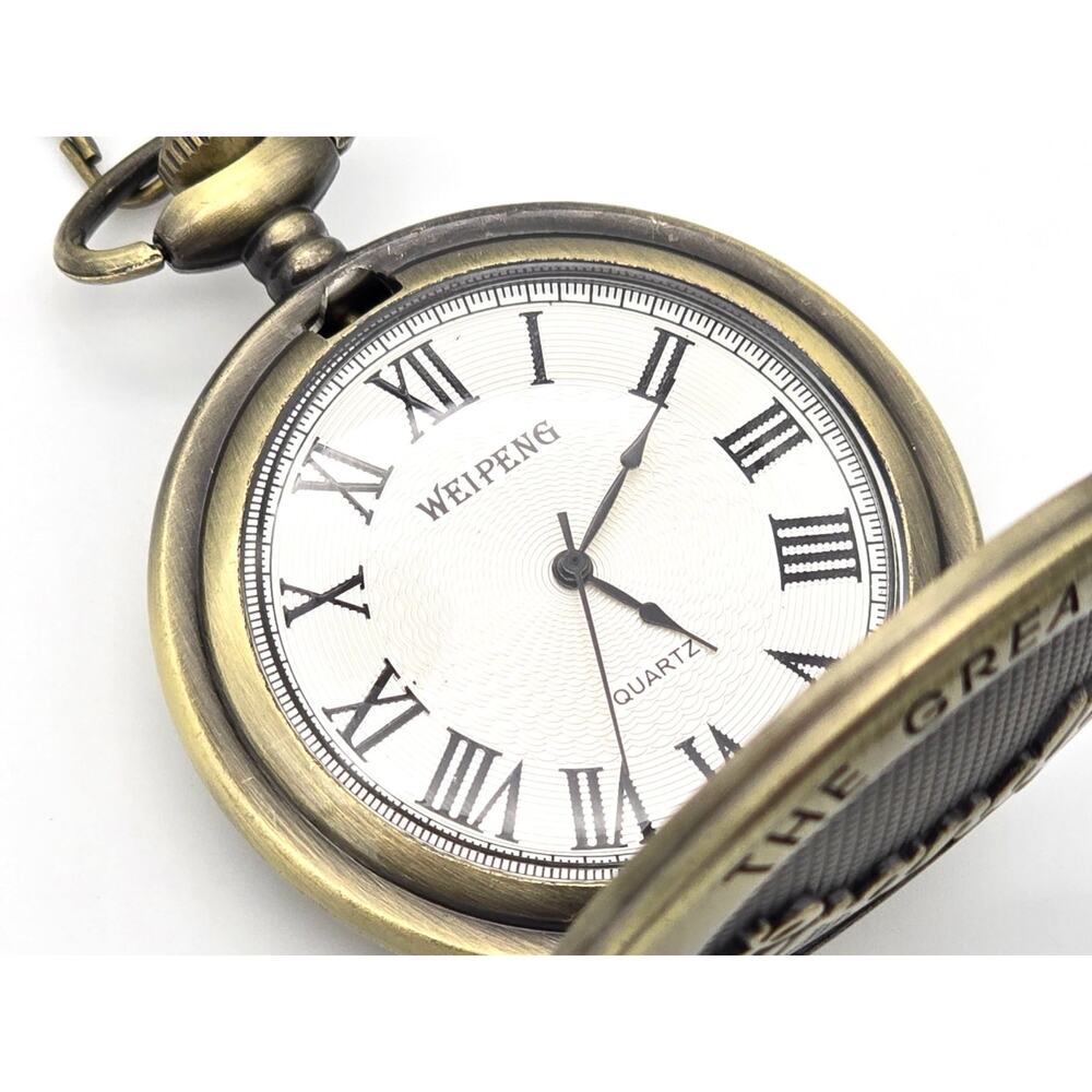Greatest Grandpa Pocket Watch - Classic Vintage Look, Gift for Pops Papa Gramps - Picture 3 of 12